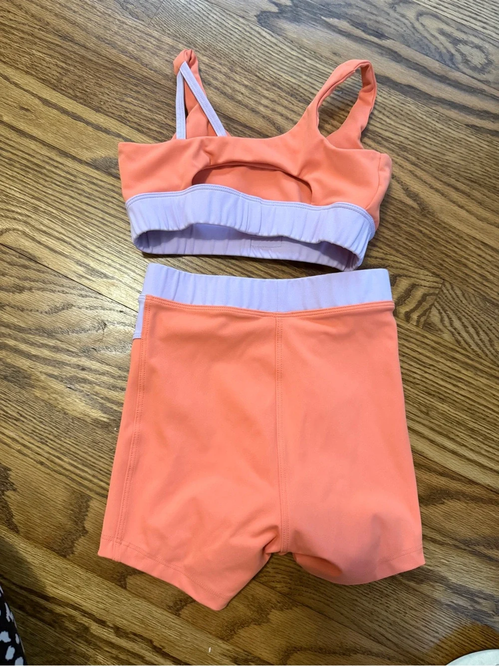 FIVE Kids Peach and Lavender Dance Set - Athletic Two-Piece